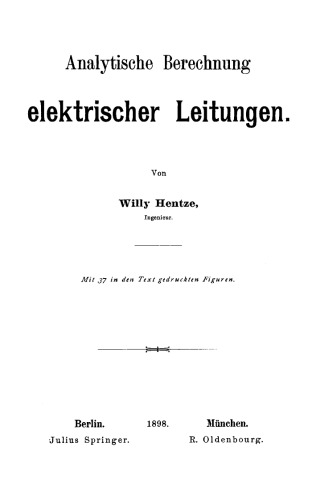 Analytische Berechnung elektrischer Leitungen