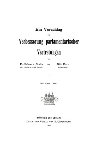 Ein Vorschlag zur Verbesserung parlamentarischer Vertretungen