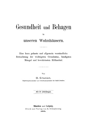 Gesundheit und Behagen in unseren Wohnhäusern