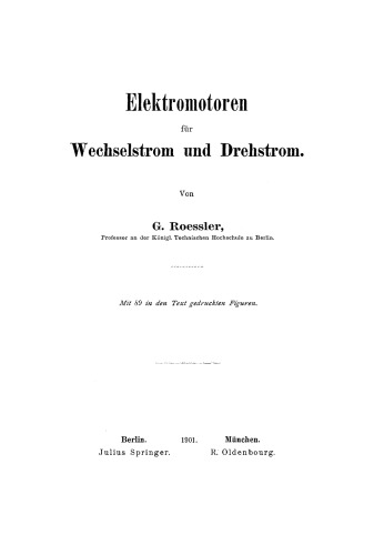 Elektromotoren für Wechselstrom und Drehstrom