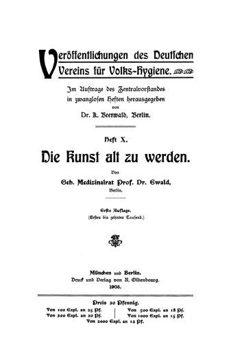 Die Kunst alt zu werden