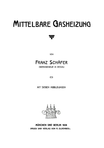Mittelbare Gasheizung