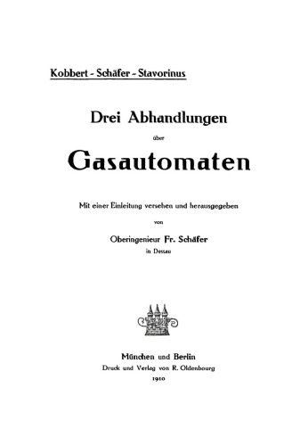 Drei Abhandlungen über Gasautomaten