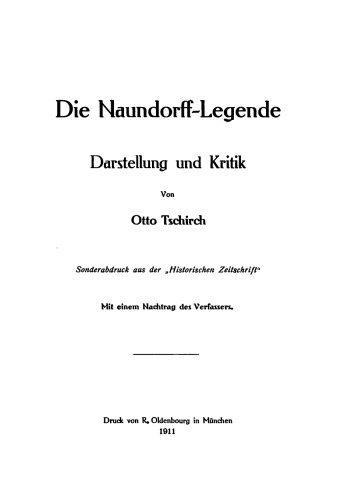 Die Naundorff-Legende: Darstellung und Kritik