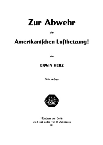 Zur Abwehr der Amerikanischen Luftheizung!