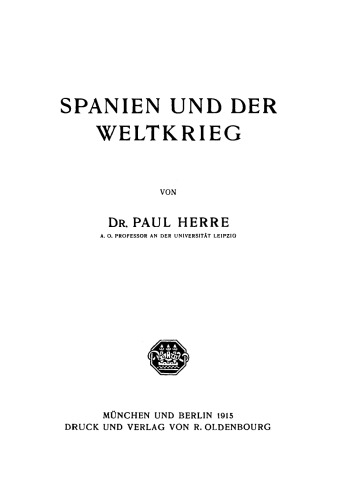 Spanien und der Weltkrieg