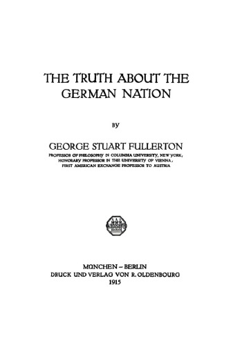 The truth about the german nation