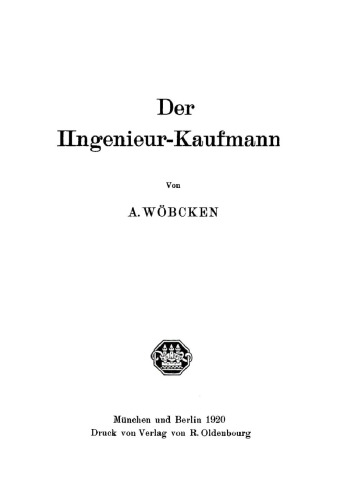 Der Ingenieur-Kaufmann