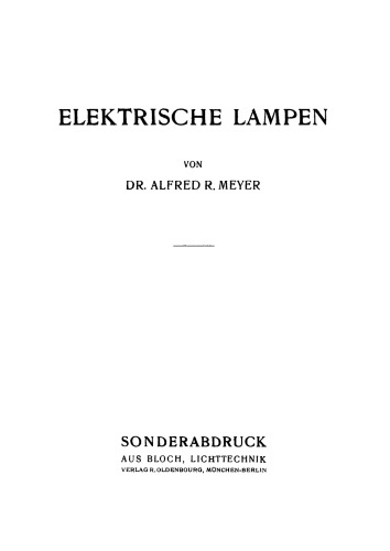 Elektrische Lampen