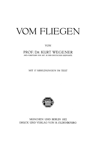 Vom Fliegen