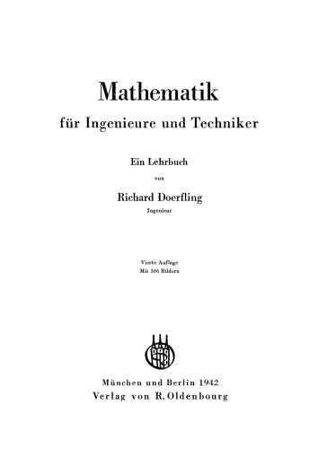 Mathematik für Ingenieure und Techniker: Ein Lehrbuch