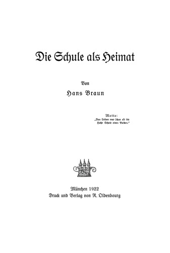 Die Schule als Heimat