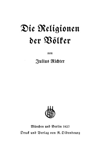 Die Religionen der Völker