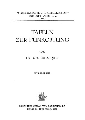 Tafeln zur Funkortung