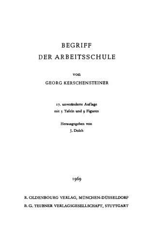 Begriff der Arbeitsschule