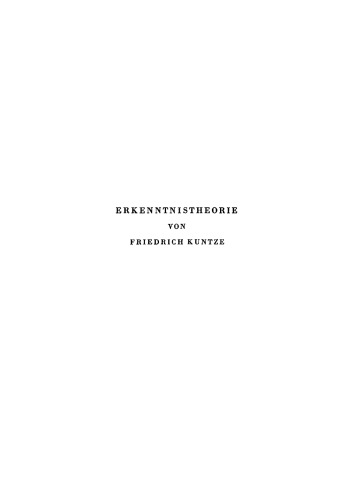 Erkenntnistheorie