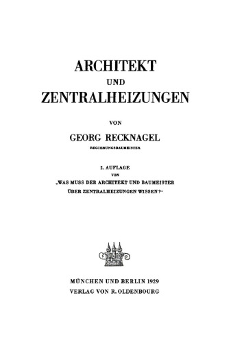 Architekt und Zentralheizungen