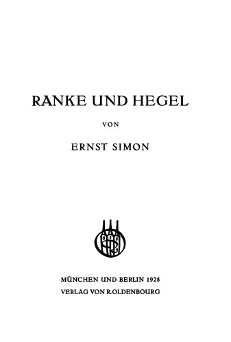 Ranke und Hegel