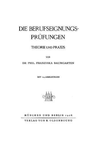 Die Berufseignungs-Prüfungen: Theorie und Praxis