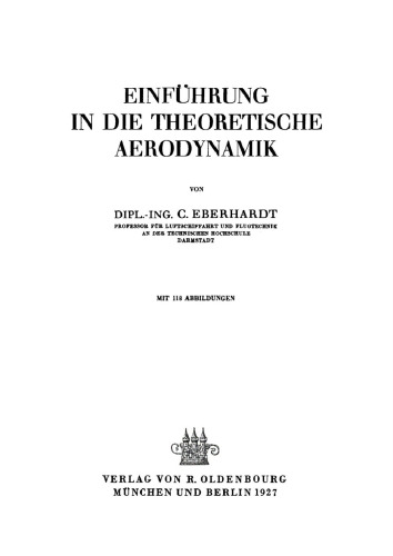 Einführung in die theoretische Aerodynamik