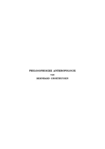 Philosophische Anthropologie