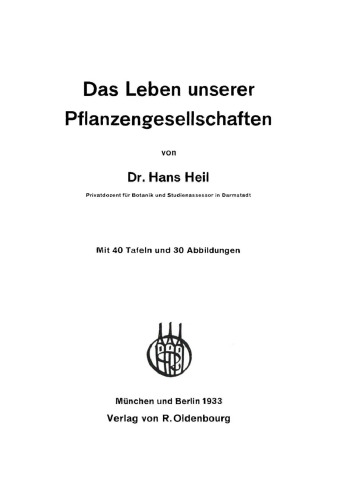 Das Leben unserer Pflanzengesellschaften