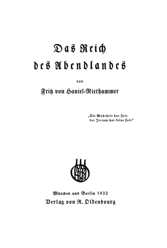 Das Reich des Abendlandes