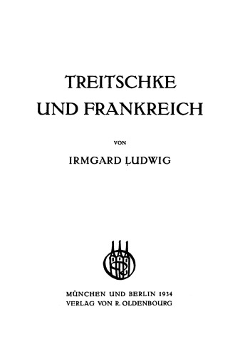 Treitschke und Frankreich