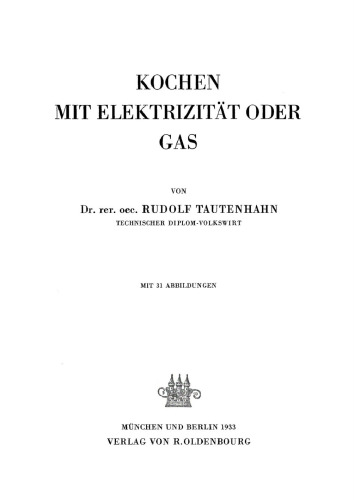 Kochen mit Elektrizität oder Gas