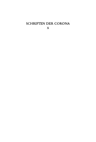 Gedichte Voltaires: Schriften der Corona X
