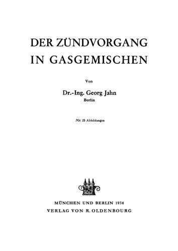 Der Zündvorgang in Gasgemischen