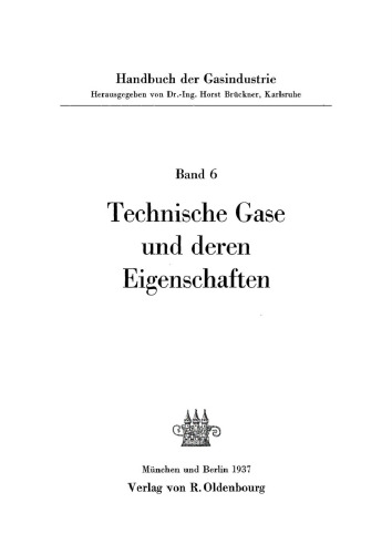Technische Gase und deren Eigenschaften