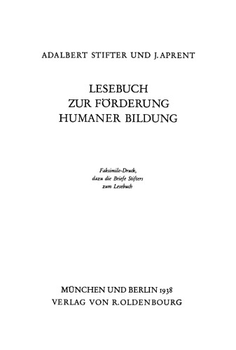 Lesebuch zur Förderung Humaner Bildung
