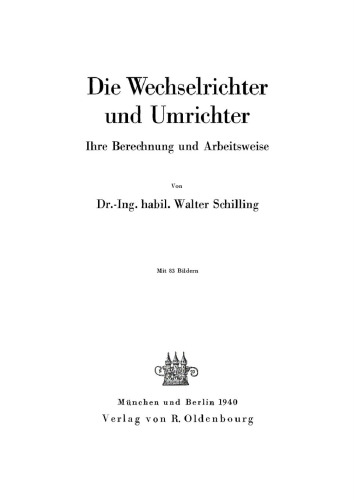 Die Wechselrichter und Umrichter: Ihre Berechnung und Arbeitsweise