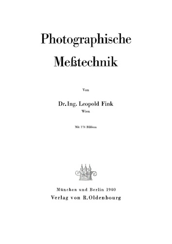 Photographische Meßtechnik