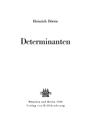 Determinanten