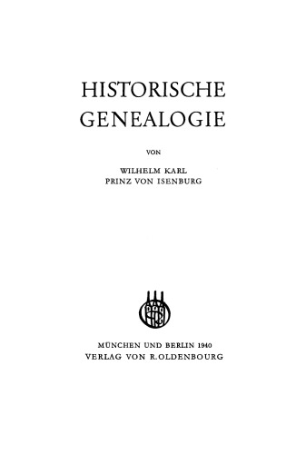 Historische Genealogie