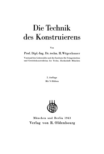 Die Technik des Konstruierens