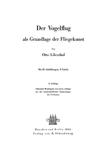 Der Vogelflug als Grundlage der Fliegekunst