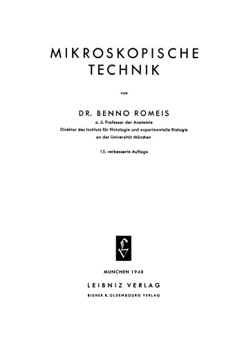 Mikroskopische Technik