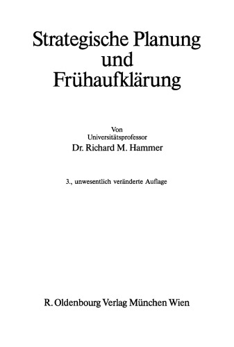 Strategische Planung und Frühaufklärung