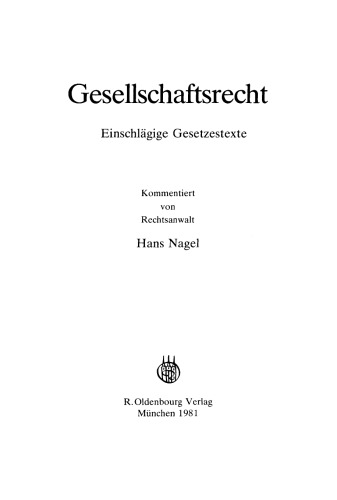 Gesellschaftsrecht