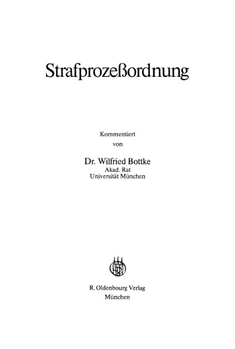 Strafprozessordnung