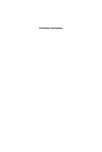 Christliche Unternehmer