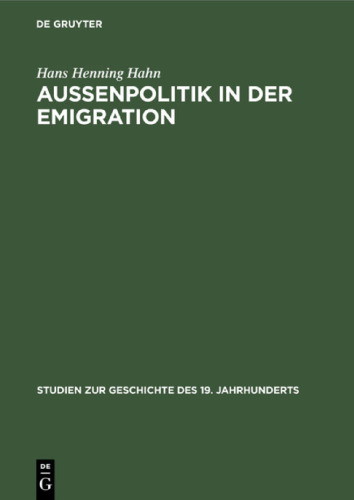 Außenpolitik in der Emigration: Die Exildiplomatie Adam Jerzy Czartoryskis 1830–1840