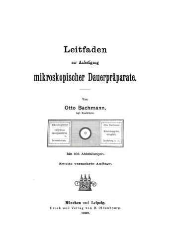 Leitfaden zur Anfertigung mikroskopischer Dauerpräparate