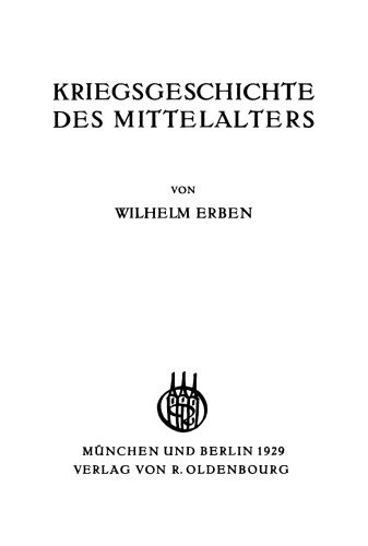 Kriegsgeschichte des Mittelalters