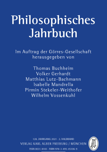 Philosophisches Jahrbuch 128, Heft 1