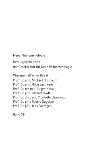 Ludwig Klages und die Neue Phänomenologie