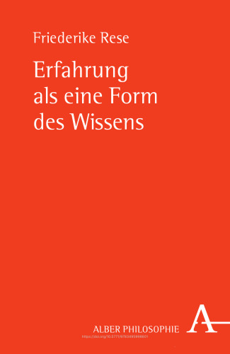 Erfahrung als eine Form des Wissens